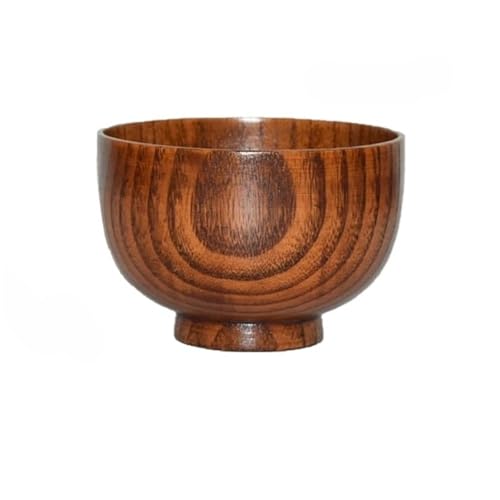 Holz-Essschalen, Holzschalen, Heim-Essschalen, Holzbesteck, Bauernhaus-Stil, rustikales Holzbesteck for Familienfeiern, Haushalt, täglicher Gebrauch, Holz-Essschalen, Holz-Küchengeschirr(10.5x6.7cm)