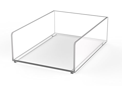 MAUL Zettelkasten A6 aus Acryl 165 x 120 x 53 mm | Schreibtisch Organizer zur Ablage von von Papier, Rechnung, Dokumente | Platzsparend stapelbar für Schreibtisch und Regal | Transparent