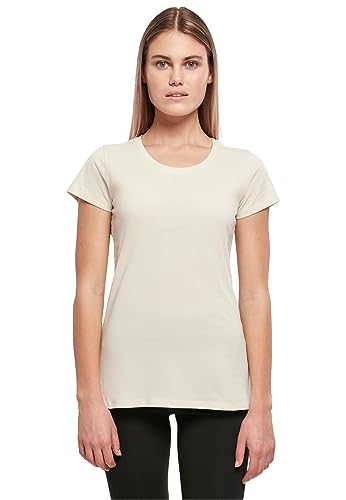 Build Your Brand Damen BB012-Ladies Basic Tee T-Shirt, Sand, M