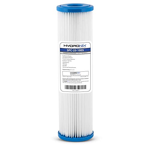 Hydronix spc-25–1005 Polyester Plissee Filter 6,3 cm OD X 9 3/10,2 cm Länge, 5 Mikron