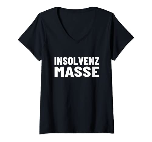 Damen Insolvenzmasse Insolvenz T-Shirt mit V-Ausschnitt