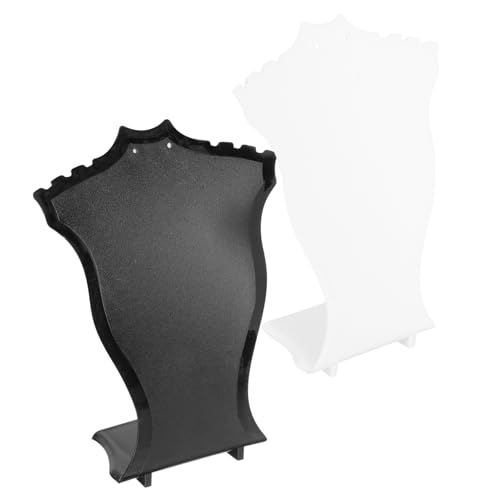 minkissy 2Stücke Schmuckdisplayhalter Büste Für Halsketten Ohrringe Für Zuhause Geschäfte Stilvoller Schmuckständer Praktisch