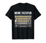 MEINE TASTATUR DAUMEN HOCH. Vater Papa Nachricht Dad Message T-Shirt