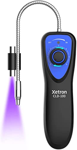 Xetron CLD100 lecksuchgerät kältemittel【R32 R134a R410a R22】 Klimanalage Lecksuche mit UV-Lampen,Kälteanlage 6g/yr mit hoher Empfindlichkeit für CFCs HCFCs HFCs HFOs