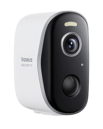 Baseus Security N1 Überwachungskamera Aussen WLAN, Erfordert H1 HomeStation, 210Tage, 2K HD, 145 Grad, IP67, Nachtsicht, Kamera Überwachung Kabellos Akku Ohne Monatliche Gebühren