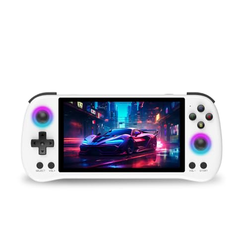 X55 Retro Handheld Game Console für Kinder Erwachsene, 5,5 "IPS HD -Bildschirm, 30 -Emulatoren -Unterstützung, Tragbares Spielsystem mit Klassischen Retro -Spielen (16g und 256g)