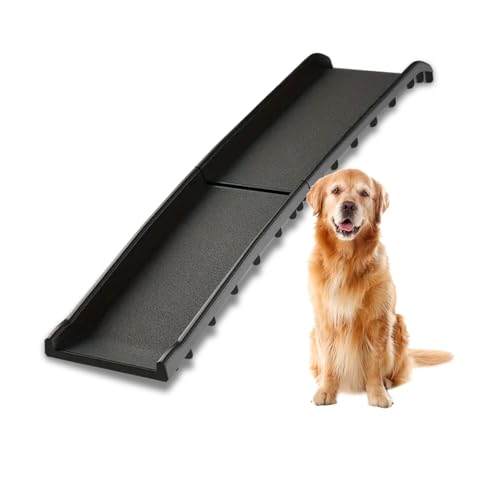 DIVID® Hunderampe Klappbar, Hundetreppe, Hundeautorampe, kofferraumrampe für Hunde und Katzen, bis zu 90 Kg Belastbarkeit, rutschfest und Stabil, Einstiegshilfe, Auto