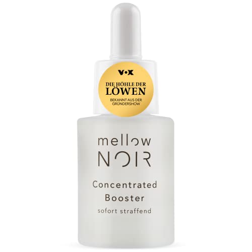 mellow NOIR Concentrated Booster | SOFORT STRAFFEND | vegan, klimaneutral & clean | Hyaluron Gesichtsserum | 15 ml | zertifizierte Naturkosmetik | Augenserum | Serum zur Augenpflege & Gesichtspflege