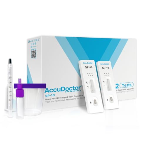 Accudoctor 2 Spermatest für Männer Spermientes Spermatest Sperma Schnelltest Fruchtbarkeitstest für Männer Fruchtbarkeitstests Kinderwunsch sperm test Fruchtbarkeit Zuhause Fertilität Mann Spermamenge