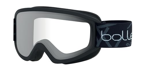 Bollé -FREEZE Skibrillen Schwarz matt,Klares Vermillon, Schnee-Schutzbrille,Unisex Erwachsene,M