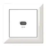 Unterputz USB-Ladestation, USB-C 65 Watt Charger, weiß