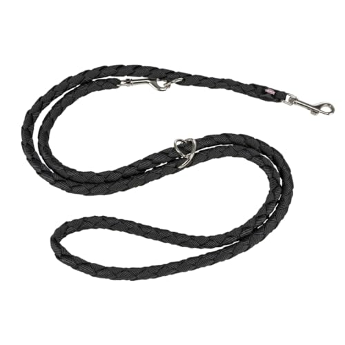 TRIXIE Hundeleine Cavo V-Leine L–XL, 2,00 m ø 18 mm in schwarz - verstellbare Leine für Outdooraktivitäten - für große bis sehr große Hunde - 143601