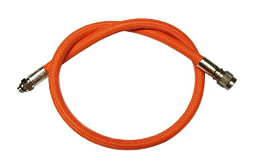 Metalsub BCD Flechtschlauch Flexschlauch orange (25 cm (10 Zoll)