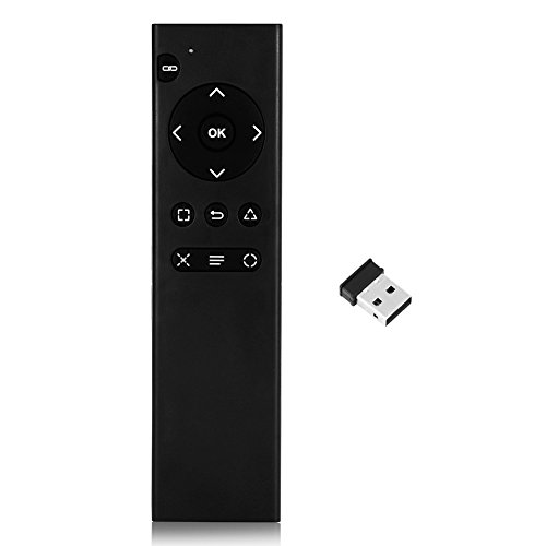 Fernbedienung für PS4, Media Remote für Playstation 4,2,4 GHz Wireless Multimedia-Fernbedienung mit USB-Empfänger für PS4-Konsole, Schwarz