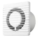 MKK Badlüfter Ø 80 mm Wandlüfter Ventilator Wandventilator Küche Kleinraum weiß Standard