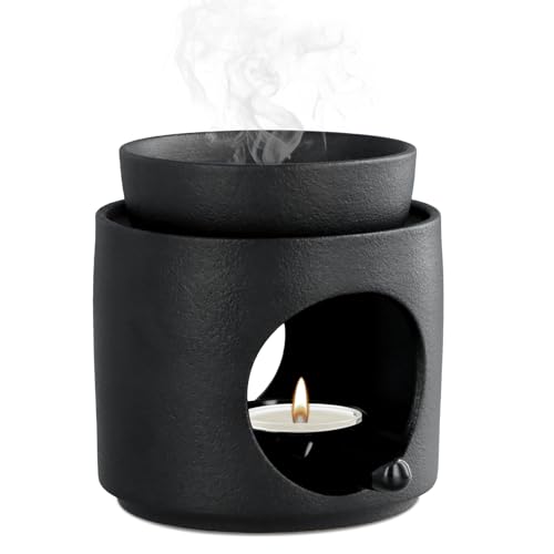 Keramik-Ölbrenner, Aroma-Diffusor, Keramische duftlampe teelicht für ätherische Öle,Stövchen für ätherische Öle, Duftöl und Duftwachs,Aromalampe,Öl- und Wachsdiffusor,Kerzenbrenner für Home Office