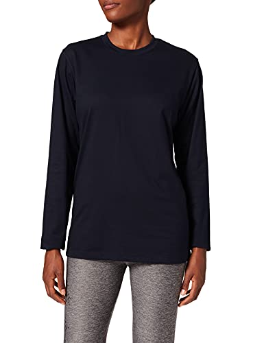 Trigema Damen 536501 Langarmshirt, Blau (Navy 046), 5XL