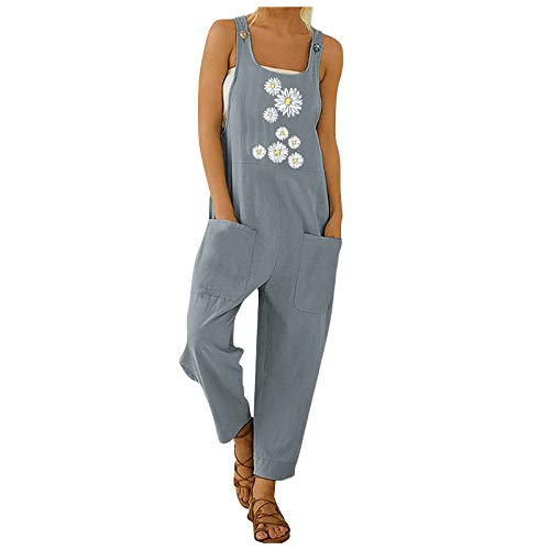 DRILEND Cargo Hosen Damen,Jumpsuit Elegant Für Hochzeit Karottenhose Blaue Jogginghose Günstige Cargohosen Lange Hosen Jeans Overalls Elegant Krümelmonster Jumpsuit Hosen Und Hemdenbügler（Grau-c，XL）