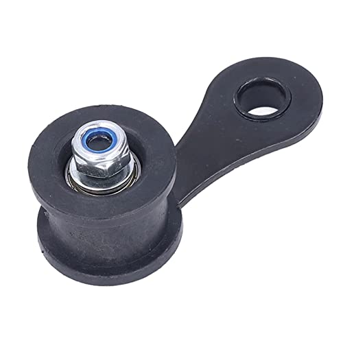 Fydun Kettenspanner, Schwarz Metall Hochleistungs-Kettenrollenspanner Mit Frühling Für Street Dirt Pit Bike ATV Quad Scooter