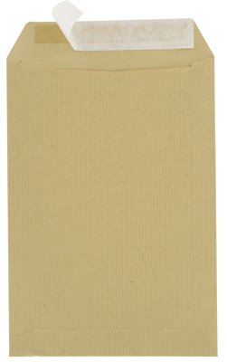 Majuscule Briefumschläge, Packpapier, 90 g, 23 x 32, Klebestreifen mit abnehmbarem Schutz, 50 Stück