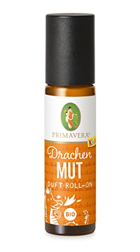 PRIMAVERA Kids Duft Roll-On Drachenmut bio 10 ml - Zeder, Mandarine Kardamom - Aromaöl, Duftöl, Aromatherapie für unterwegs - ermutigend, stärkend - vegan