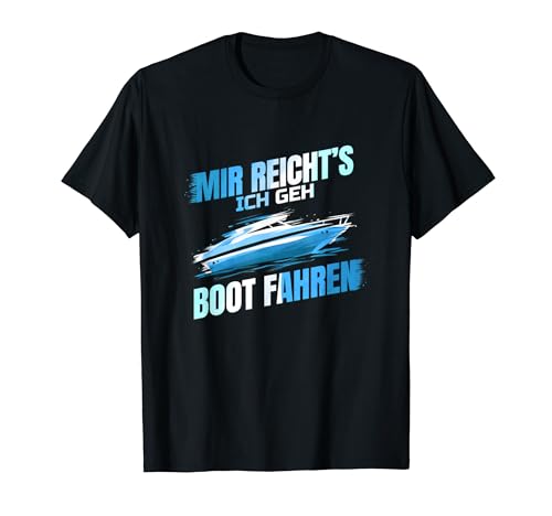 Motorboot für Kapitän Lustig Motor Boot Fahren Sportboot T-Shirt