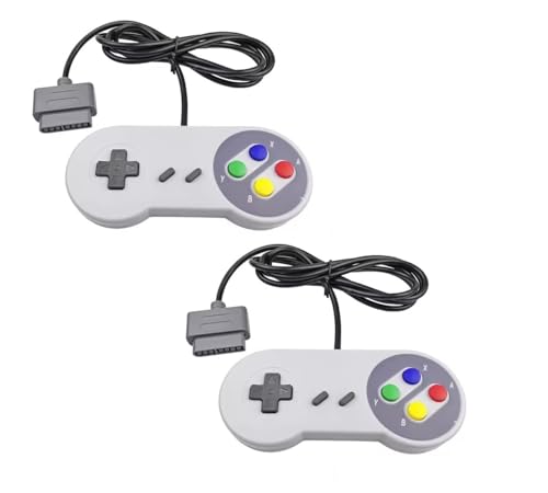 2 Controller Doppelpack für Super Nintendo SNES Controller Gamepad Joypad