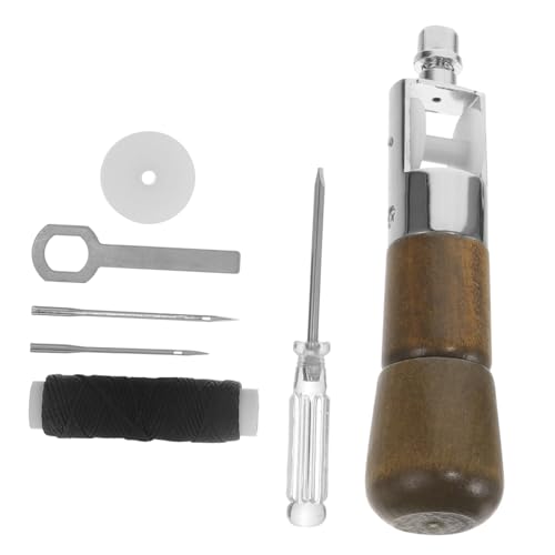 Uonlytech 1Satz Leder Nähset für Handarbeiten Professionelles DIY mit Nadeln und Werkzeugen für Lederprojekte für Anfänger Lederreparatur Leicht