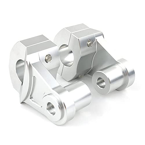 Motorradläden-Bar Riser-Lenker Riser 25,4 mm/Passform for Harley Davidson Sportster Dyna Super Glide Springer Softail V-Rod(Silver)