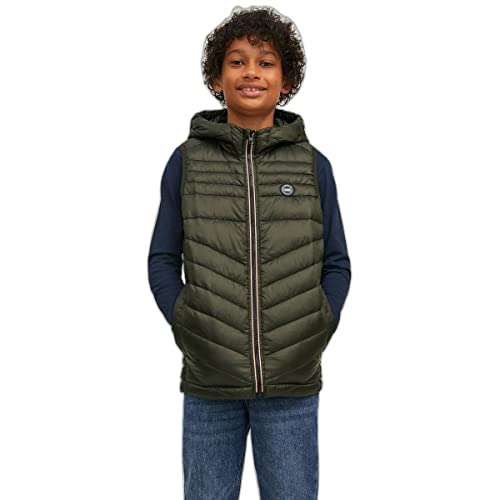 JACK & JONES Jungen Jjehero Bodywarmer Hood Sn Jnr Weste, Navy Blazer, 152