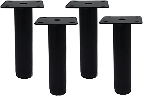 Möbelbeine für Home-DIY-Projekte Modern Furniture Legs,Metal Sofa Legs,Set of 4,for Tables,Tv Cabinets,Coffee Tables,Stools,Wardrobe,with Screws(Black,13cm/5.12in)