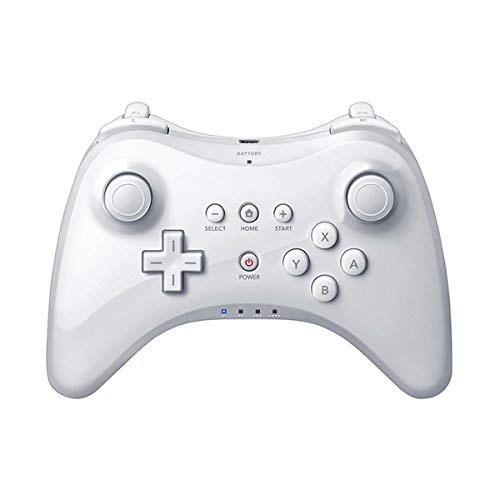 OSTENT Erweiterung Wireless Pro Controller kompatibel für Nintendo Wii U Gamepad Konsole Farbe Weiß