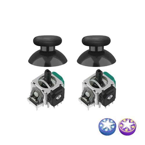 AKNES GuliKit TMR Elektromagnetische Joysticks für Xbox Series X/S Controller, Stick Ersatz Zubehör für Xbox Series X/S Controller, inklusive Thumbstick Kappen