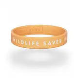 Helping Band - Silikon Armband - Wildlife Saver in Action I Größe L/XL I Farbe Orange - Unterstütze WWF-Projekte - Silikonarmband für Herren und Damen - Gummi Armbänder