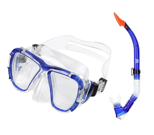Schnorchelset Schnorcheln Set mit Schnorchel und Taucherbrille für Erwachsene