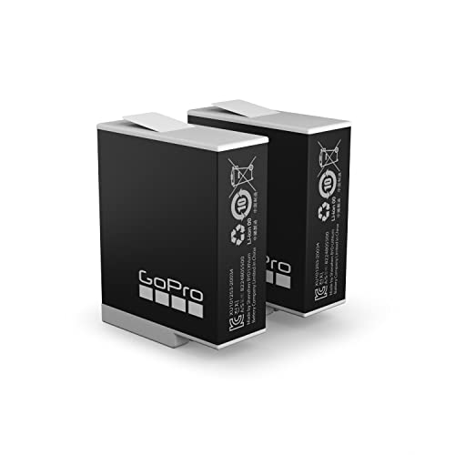 GoPro Rechargeable Enduro Battery 2-Pack (HERO11 Black/HERO10 Black/HERO9 Black) - Official GoPro Accessory