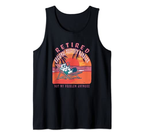 Regionalverwalter im Ruhestand Lustiger Vintage-Ruhestand Tank Top