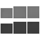 Die essentiellen Kühlschrankmatten sind aus Silikonmaterial (60 x 60 cm, schwarz)