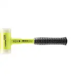 Supercraft Schonhammer, mit bruchsicherem Stahlrohrstiel, gelb-fluoreszierend beschichtet und ergonomisch geformtem, rutschsicherem Griff | D=50 mm | 3377.150