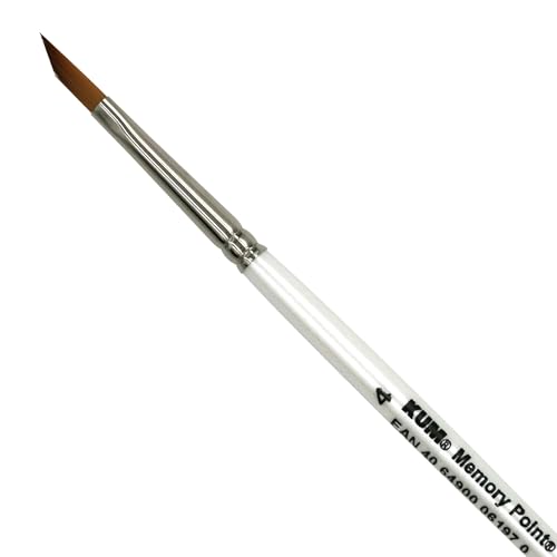 KUM 5143911 - Aquarellpinsel Memory Point Schräg Größe 4, 1 Künstlerpinsel