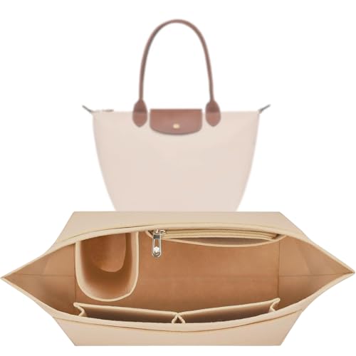 Organizer für Longchamp Tasche,Taschen Organizer für Longchamp S,Organizer für Longchamp Pliage S,Purse Organizer, Multi-Pocket Felt Handbag Organizer for Insert Wallet Organizer for Longchamp