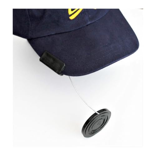 JL Ruder Spiegel, Rückspiegel für Befestigung am Cap, Universelle Passform, Kratzfest, 48mm, Schwarz