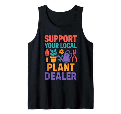 Gartenunterstützung Ihr örtlicher Pflanzenhändler Vintage Botanical Tank Top