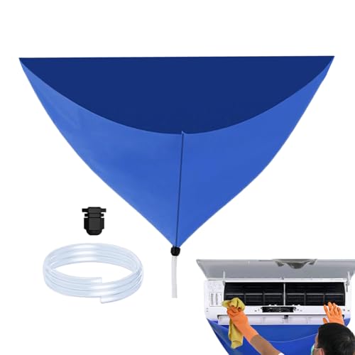Split-Klimaanlagen-Reinigungsabdeckungs-Set – wasserdichte Staubentfernung, Klimaanlagen-Reinigung, Wandmontage, geteilte Klimaanlagen-Waschservice-Tasche mit 2 m transparentem Wasserschlauch