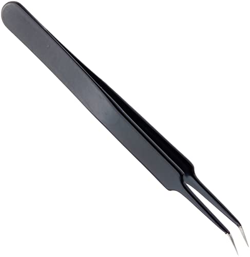 BERNSTEIN ESD Präzisionspinzette | gebogene pinzette | 110mm Pinzetten | Löt Zubehör