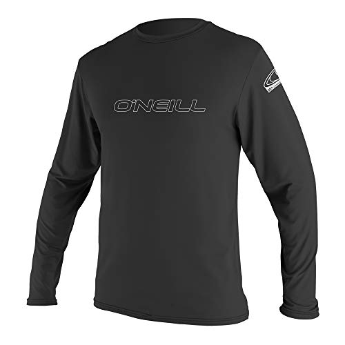 O'Neill Wetsuits Herren Basic Skins L/S Rash Tee Vest, Black, L