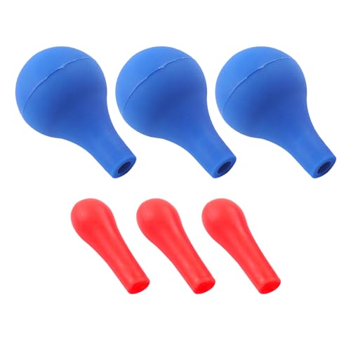 Gummi-Pipettierball,Pipettenbirne für Pipette Dropper,Pipettierball Pipette,Gummikappen Saugball Pipettierer Pipette Saugball für 1-20 ML Transfer Pipette,Pipetten,6-Stück