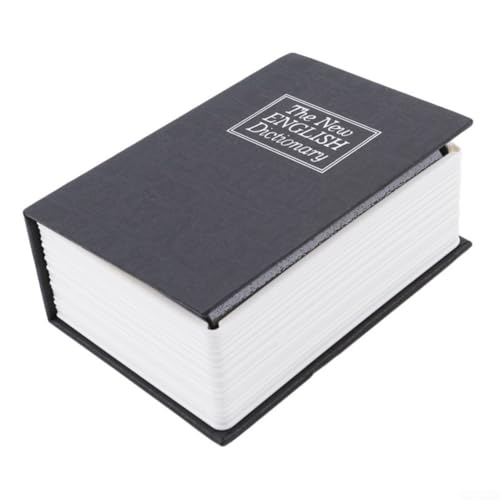 Secretive Geldkassette im Buchstil mit Zahlenschloss zum Schutz Ihrer Gegenstände (schwarz)