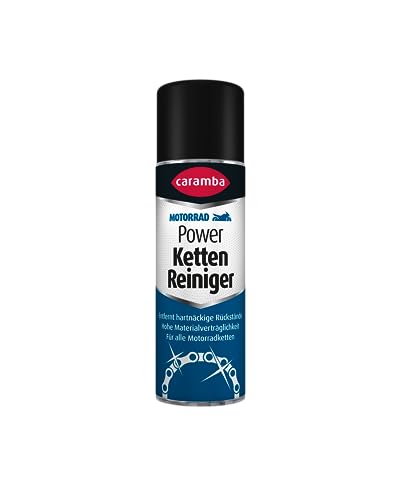 Caramba Power Ketten Reiniger (300 ml) – hochwirksames Reinigungsmittel für Motorrad-Antriebsketten – Kettenreiniger mit Schutz vor Verschleiß, Längung und Korrosion