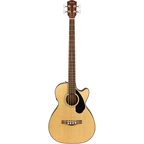 Fender CB-60SCE Acoustic Bass, Walnut Fingerboard, Natural, Inklusive kostenloser virtueller Kurse auf Fender Play